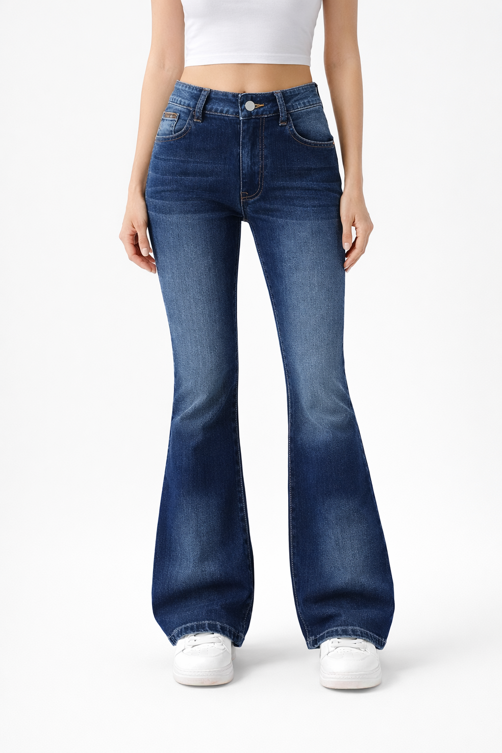 Dark Blue Flare Jeans
