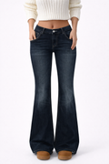 Y2K Dark Blue Flare Jeans