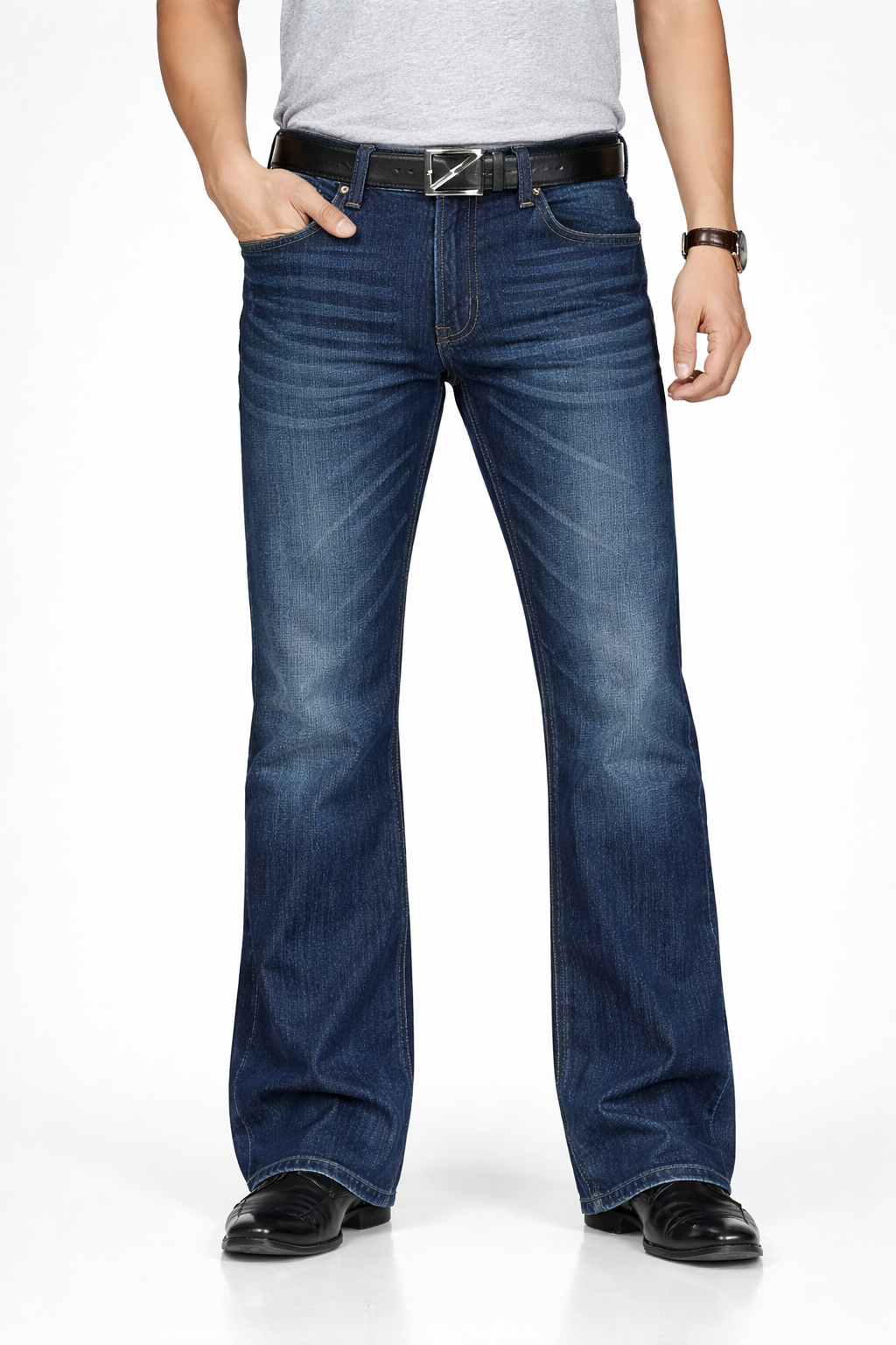 Dark Blue Bootcut Jeans