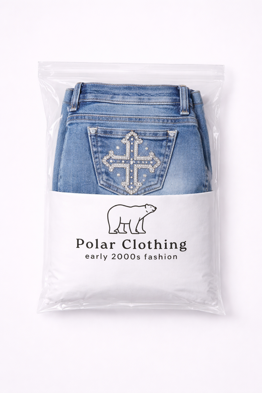 Washed Blue Bootcut Jeans