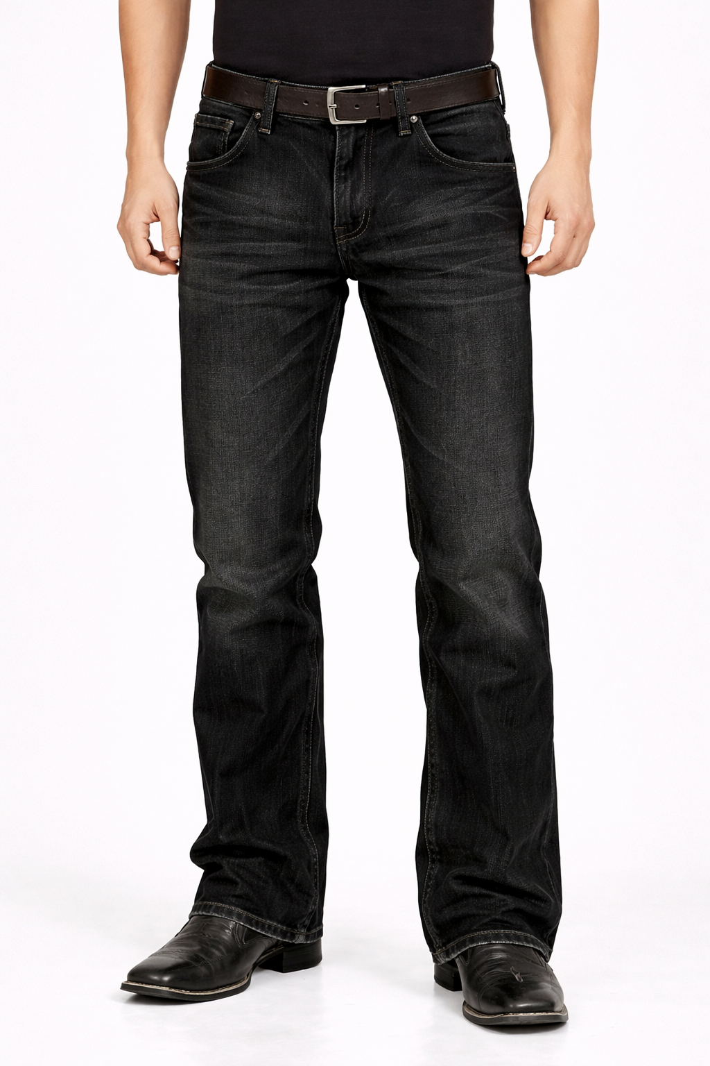Black Bootcut Jeans